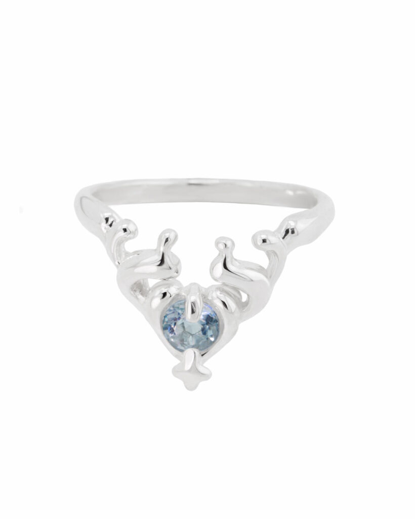 MINI BLUE FIRE RING